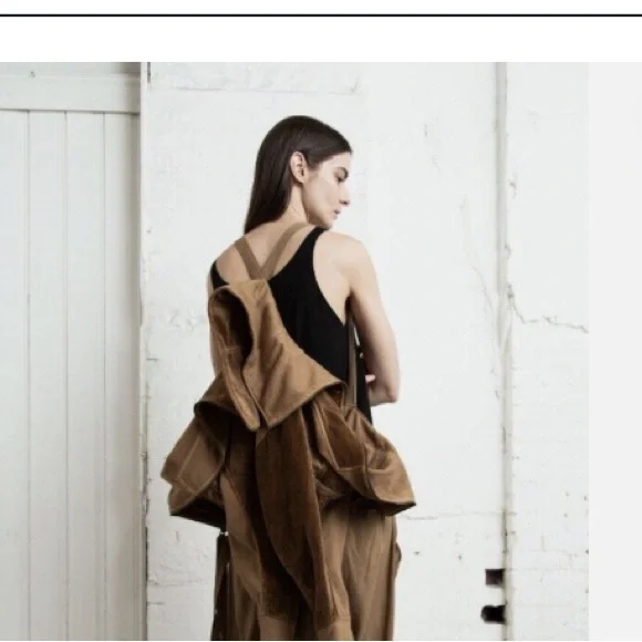 Free People x Nicholas K Bastie Sweatshirt Jacket Earth NWOT - Picture 8 of 8